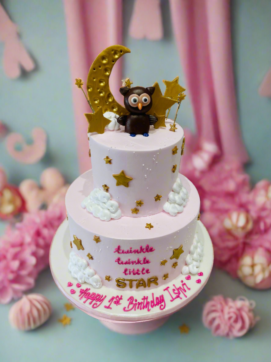 Ishvi Owl Cream Cake