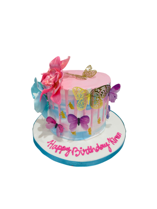 Butterfly Spring Theme Cake
