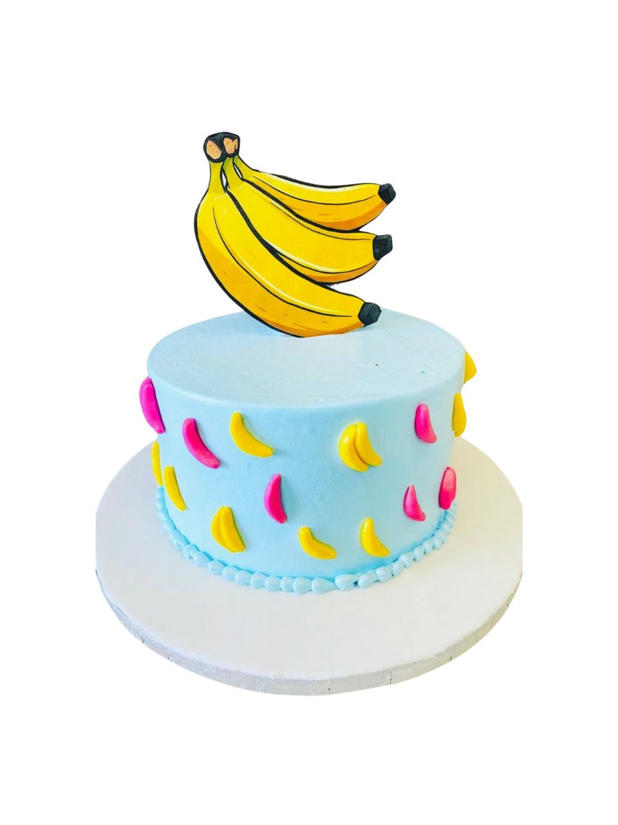 Banana Cream Birthday Cake
