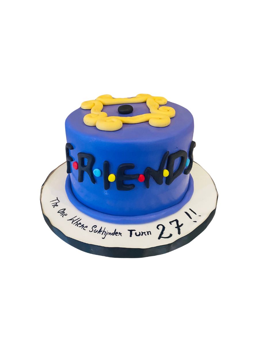 Friends Fondant Birthday Cake