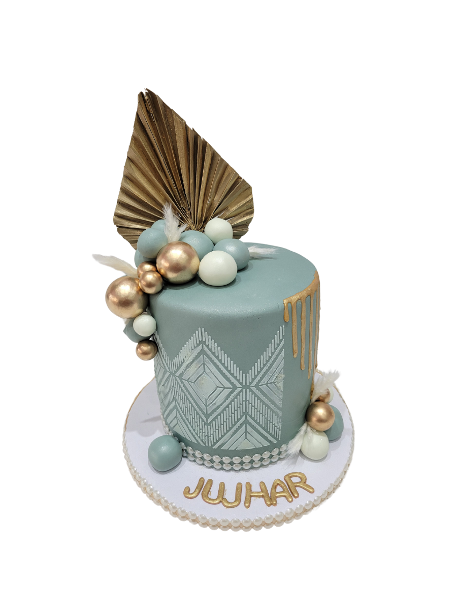 Jujhar Gold Fondant Cake