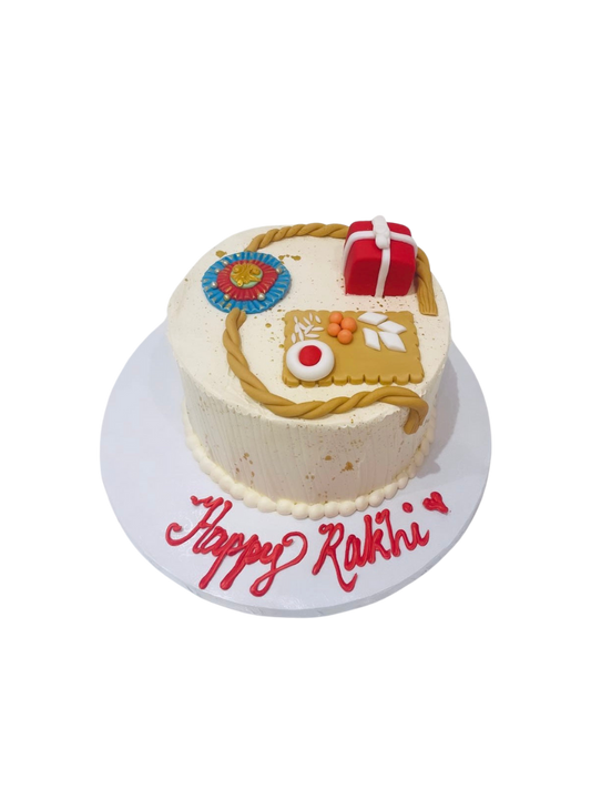 Rakhi Theme Cream Cake