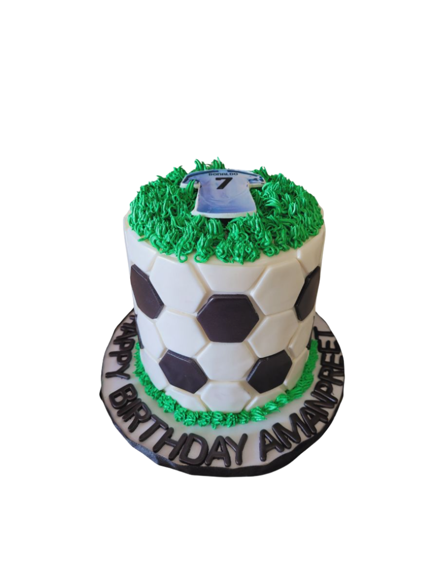 Soccer Fondant Cake
