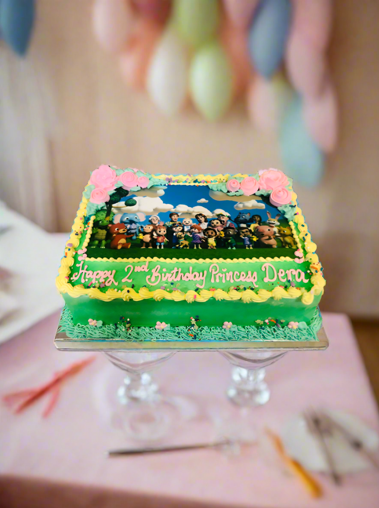 Cocomelon Photo Birthday Cake