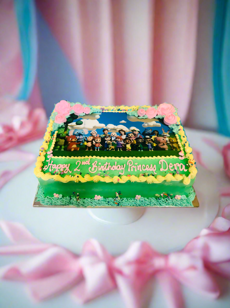 Cocomelon Photo Birthday Cake
