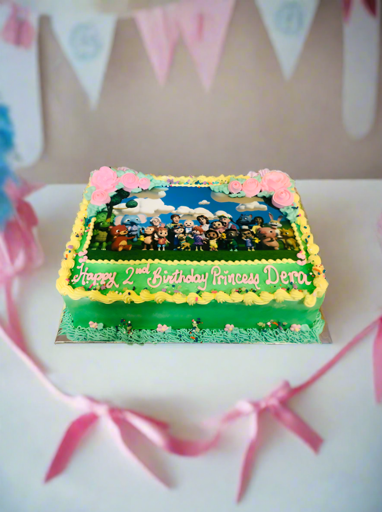 Cocomelon Photo Birthday Cake
