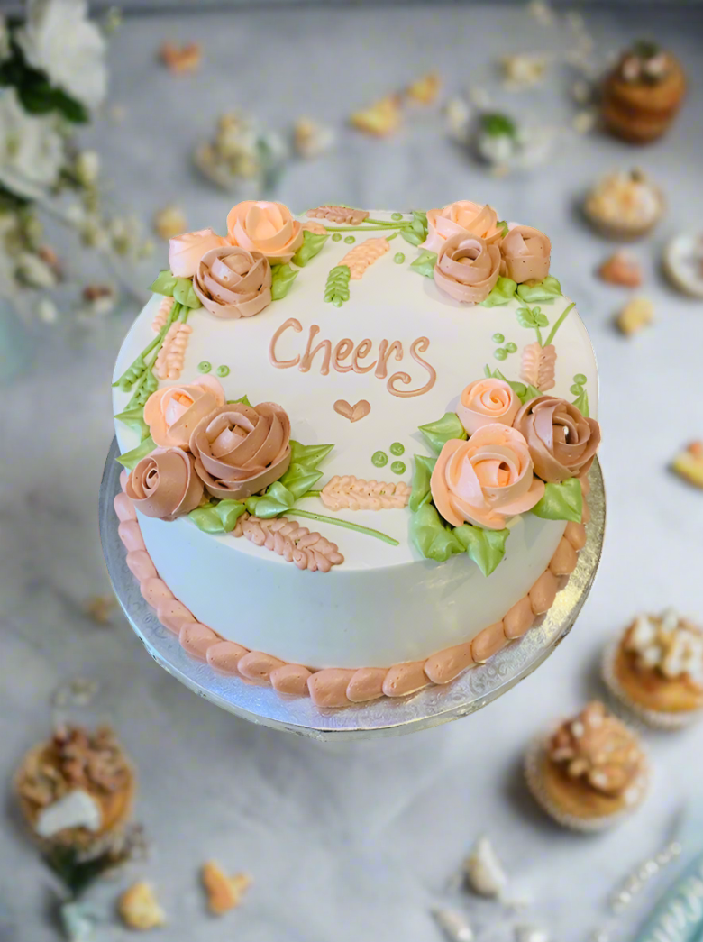 Cheers To Birthday Cake