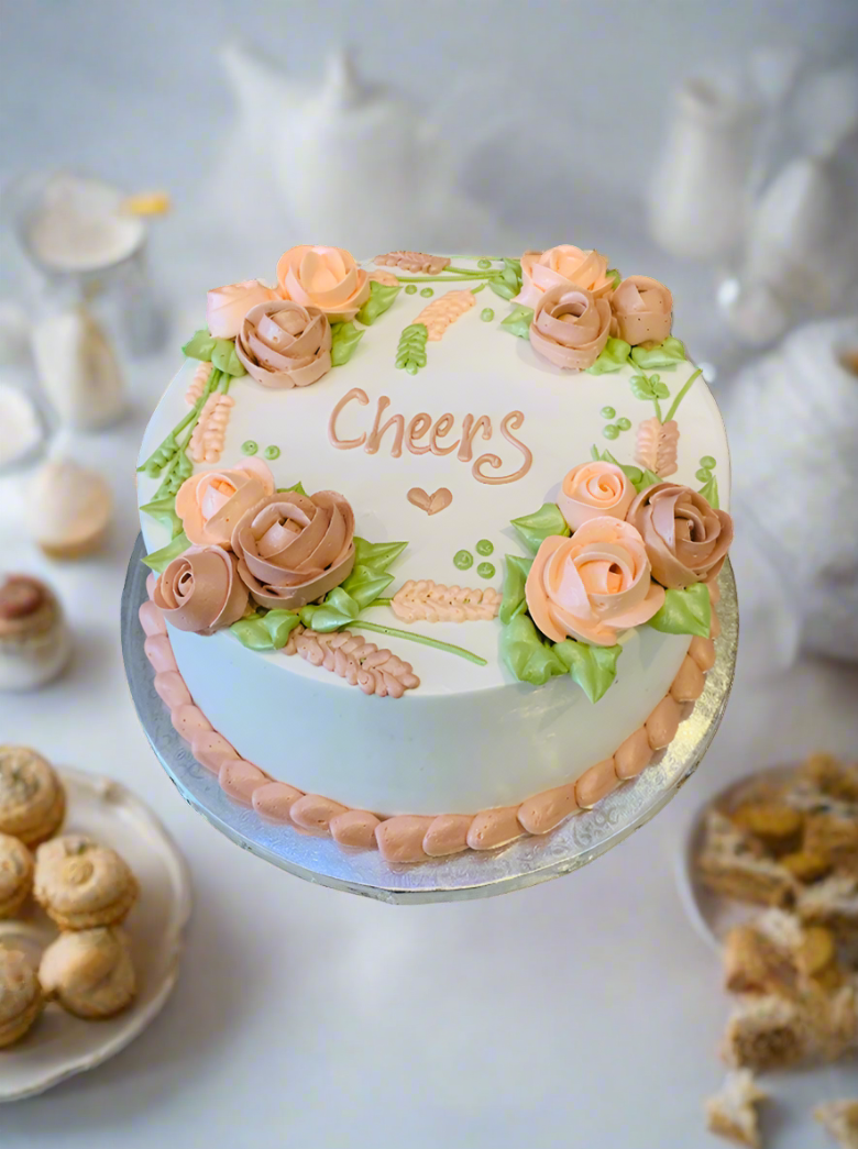 Cheers To Birthday Cake