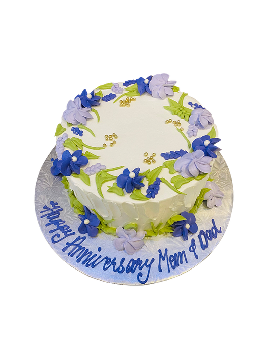 Lavender Flower Cream Cake