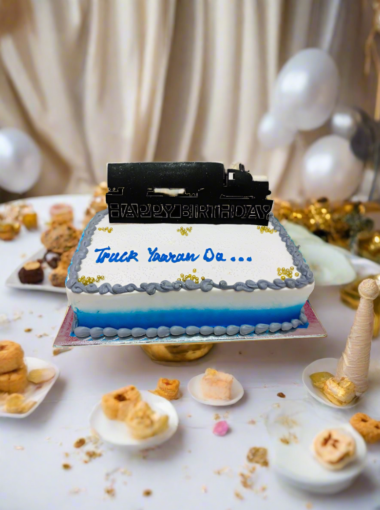 Akash Truck Birthday Cake