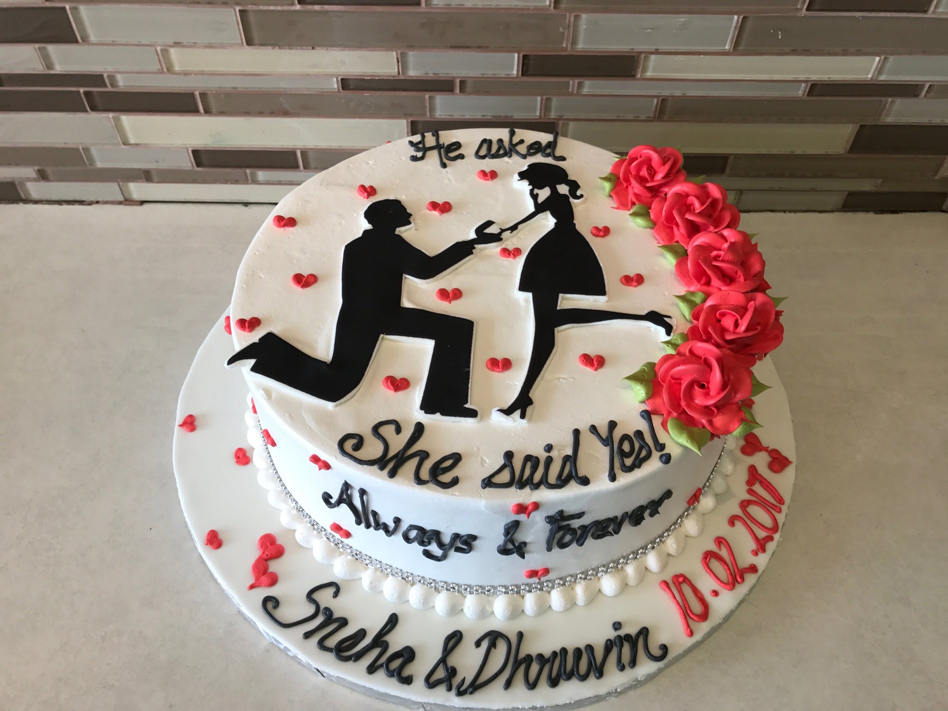 Proposal Cake - Rashmi's Bakery