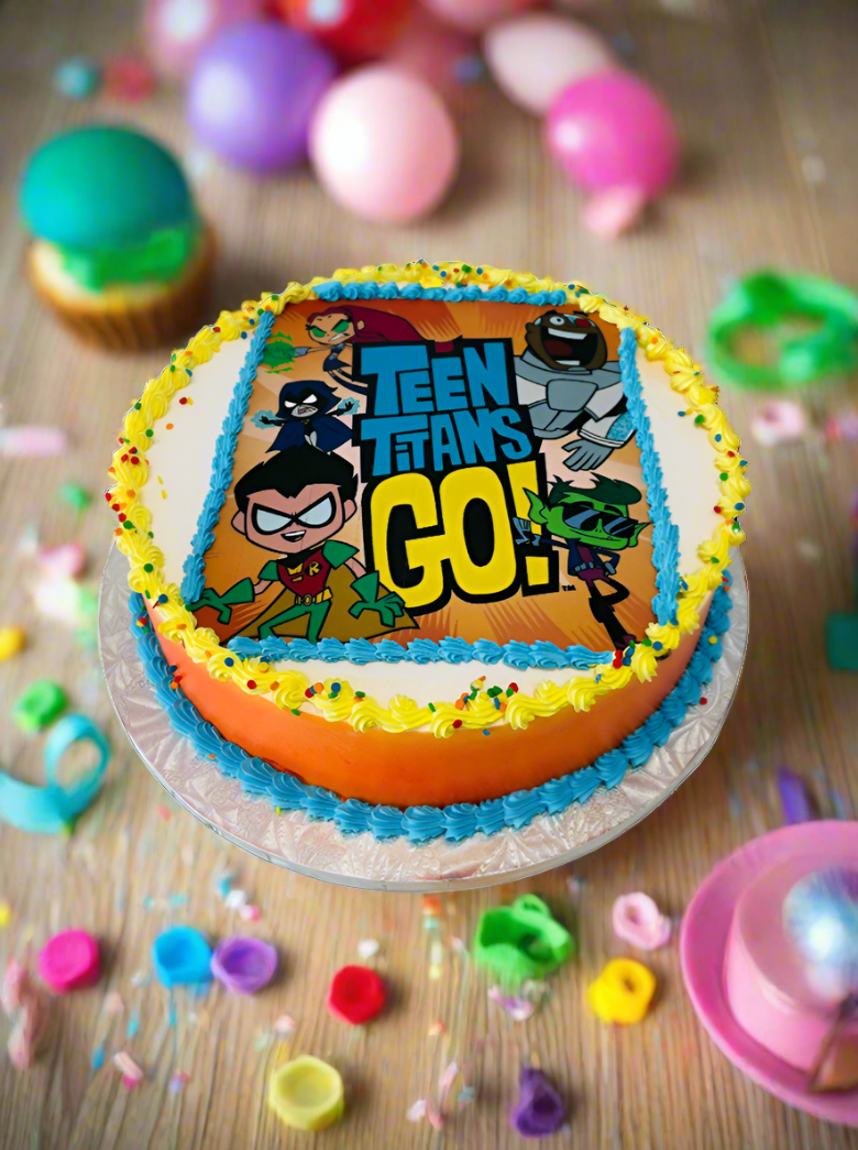 Teen Titans Photo Cake