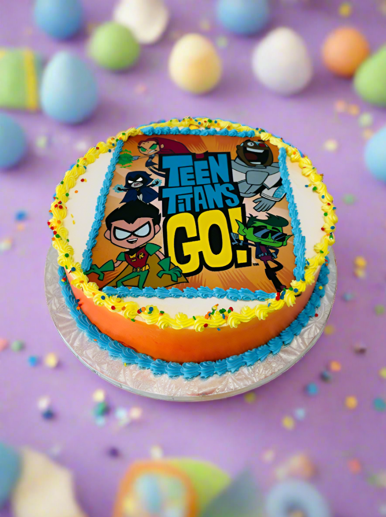 Teen Titans Photo Cake