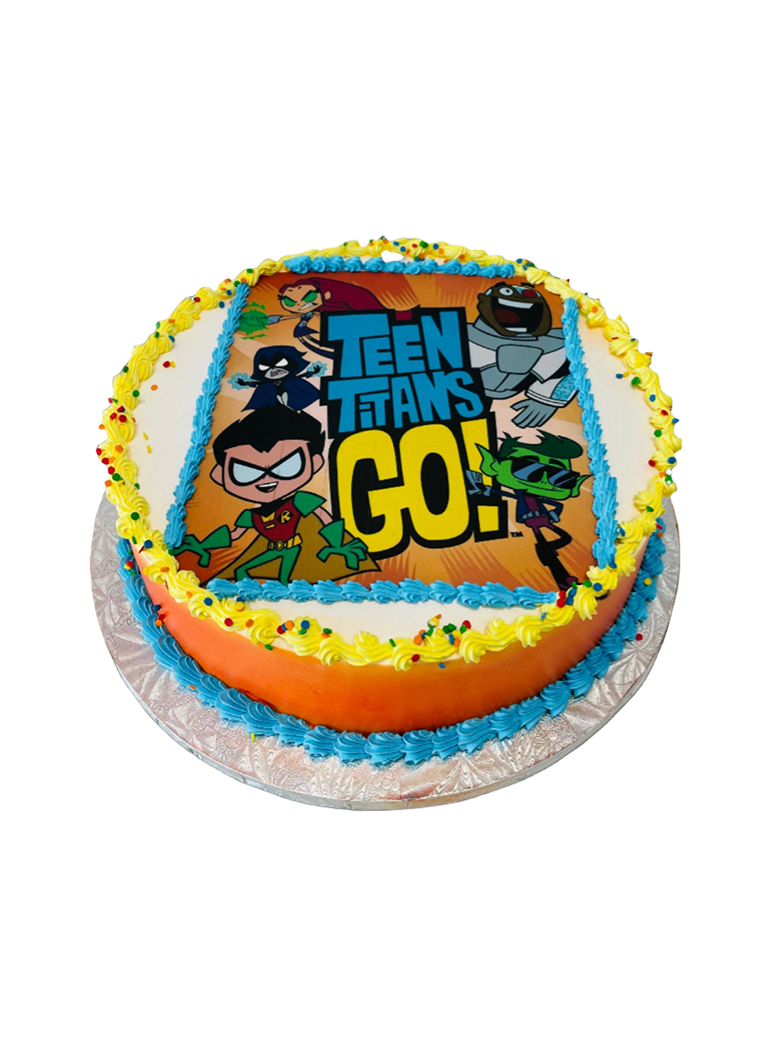 Teen Titans Photo Cake