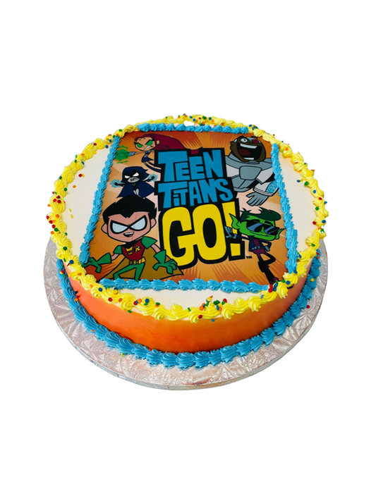 Teen Titans Photo Cake