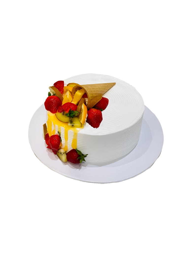 Fruit Cone Birthday Cake