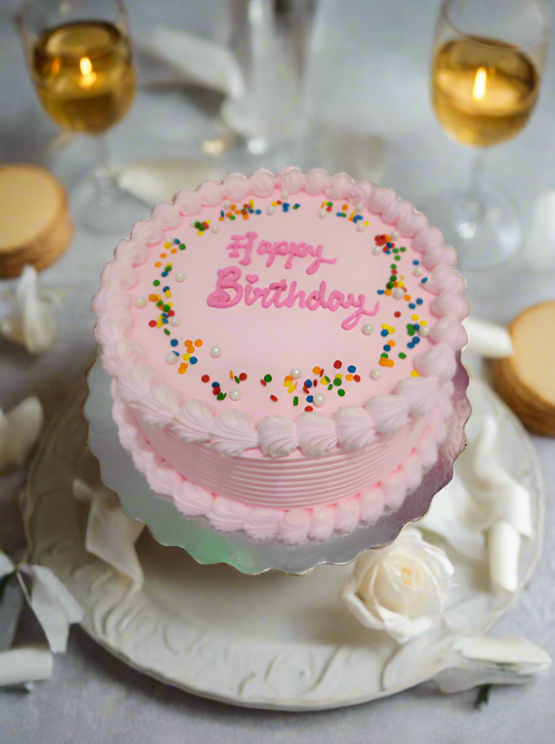 Julia Pink Birthday Cake