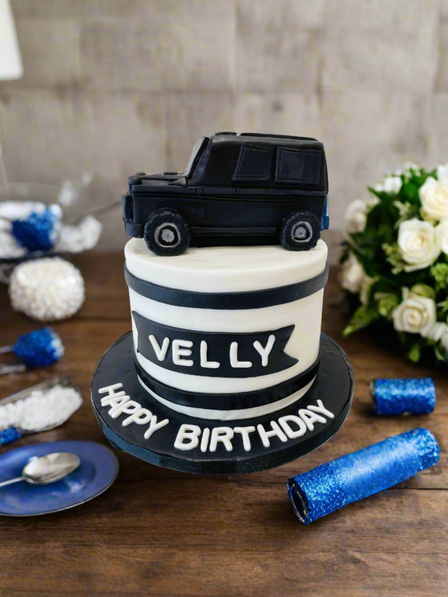 Velly Jeep Fondant Cake