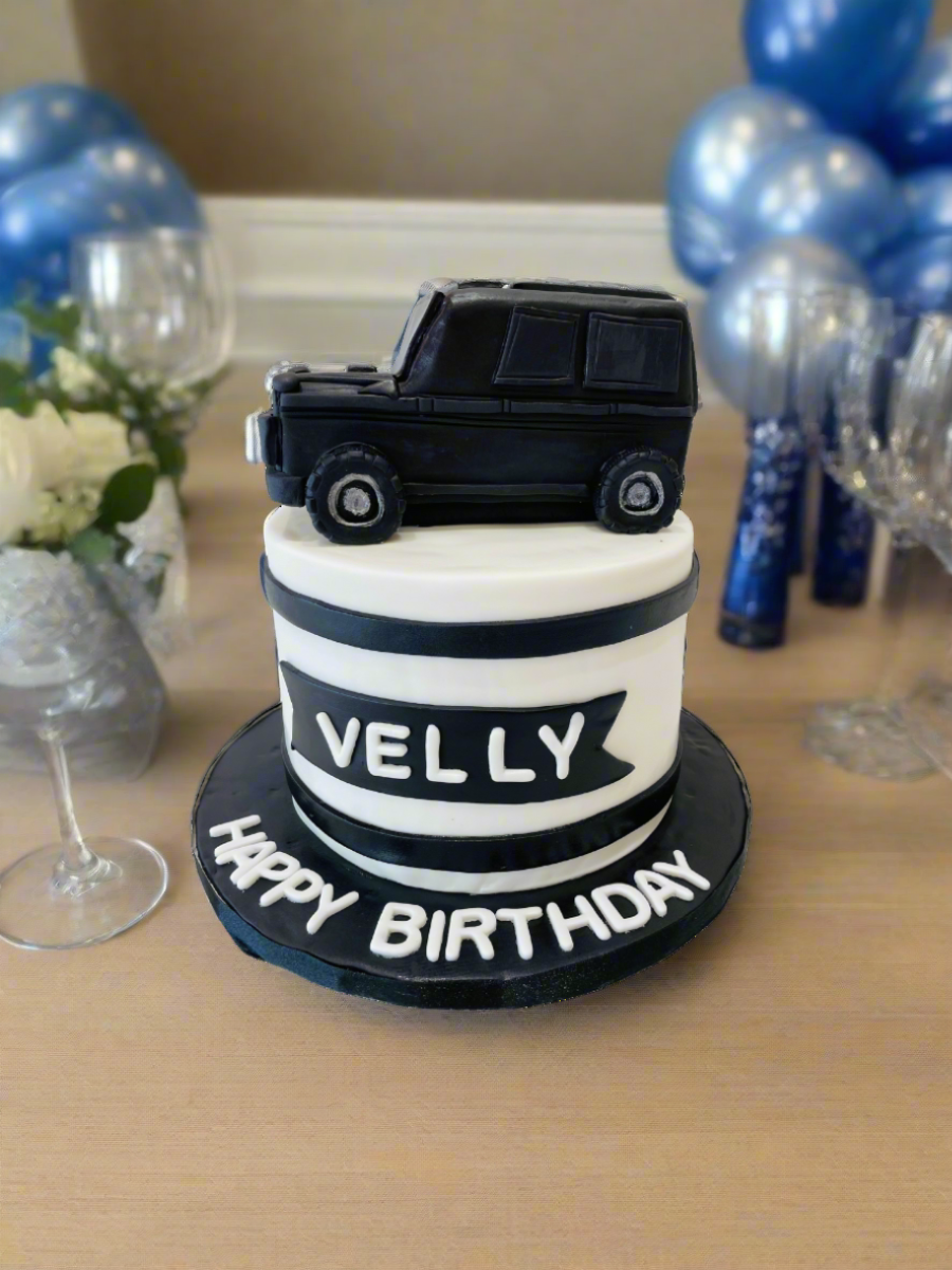 Velly Jeep Fondant Cake