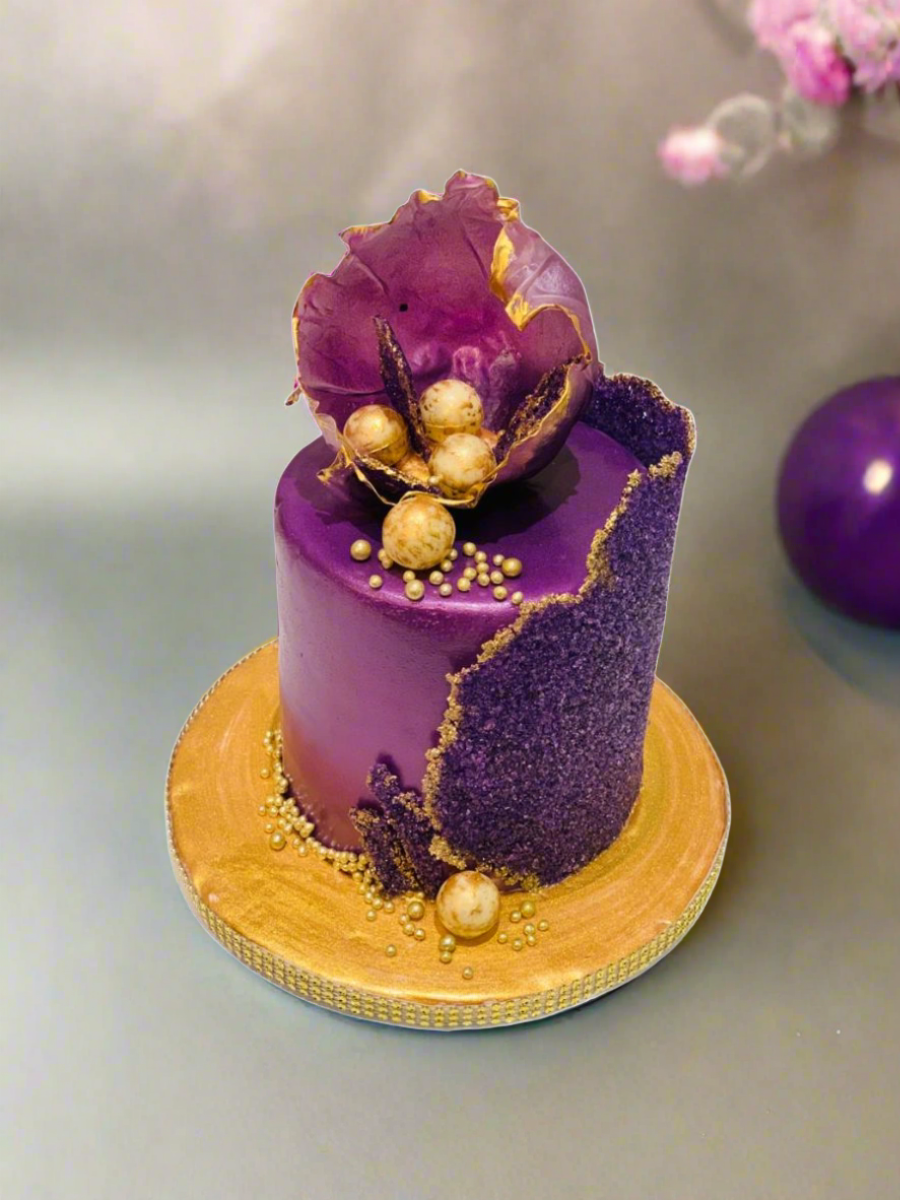 Purple Fondant Cake