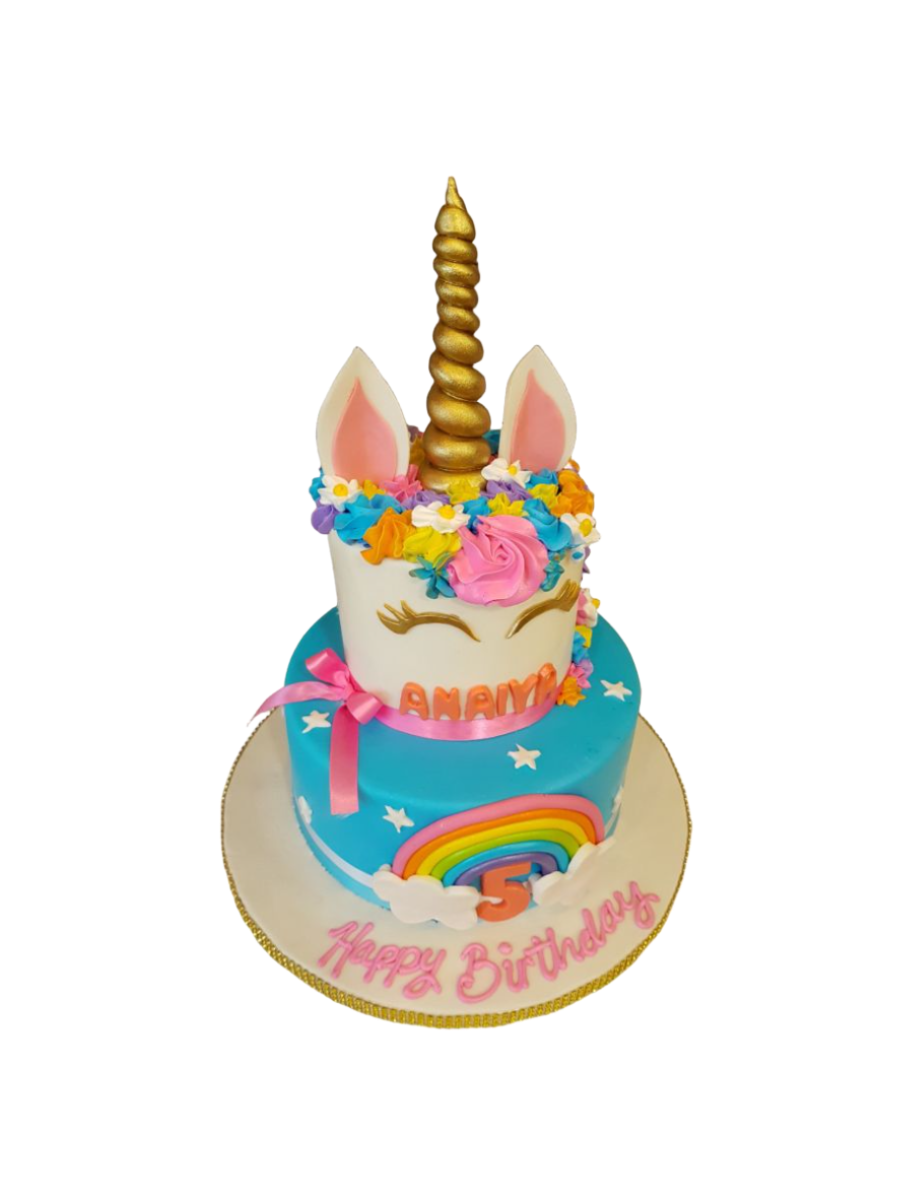 Anaya Unicorn Fondant Cake