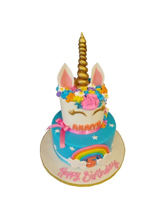 Anaya Unicorn Fondant Cake