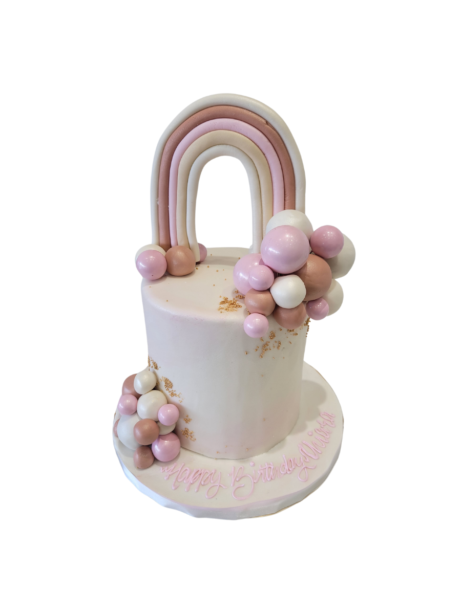 Pink Pastel Fondant Cake
