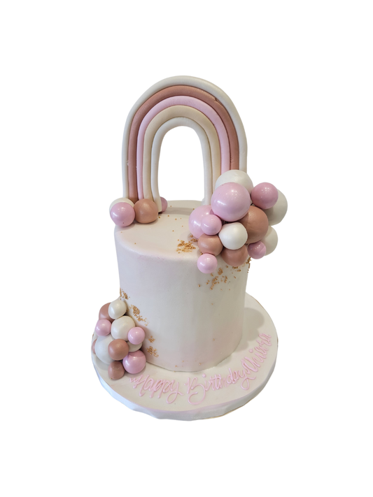 Pink Pastel Fondant Cake