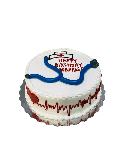 Stethoscope Birthday Cake