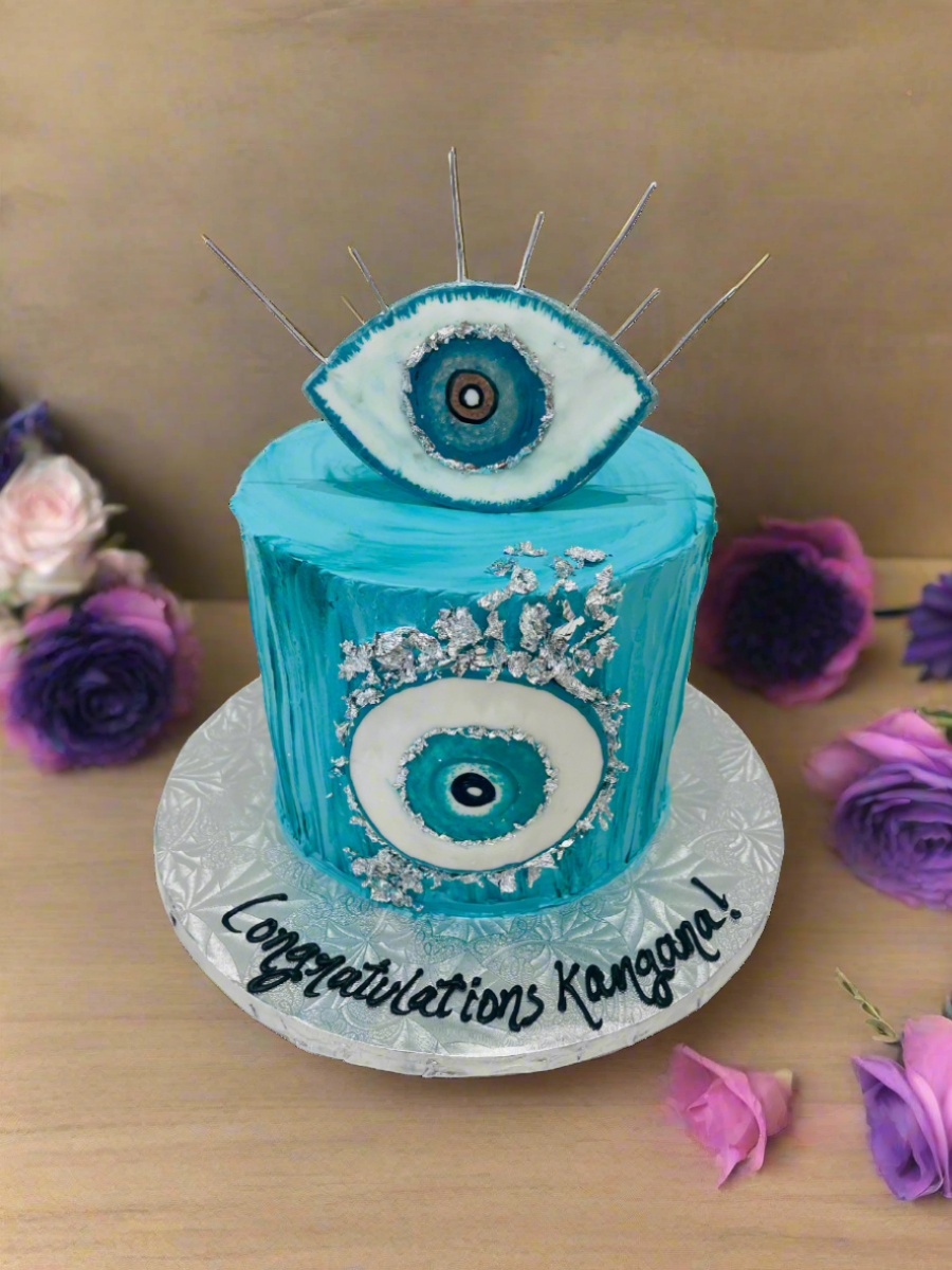 Evil Eye Cream Cake