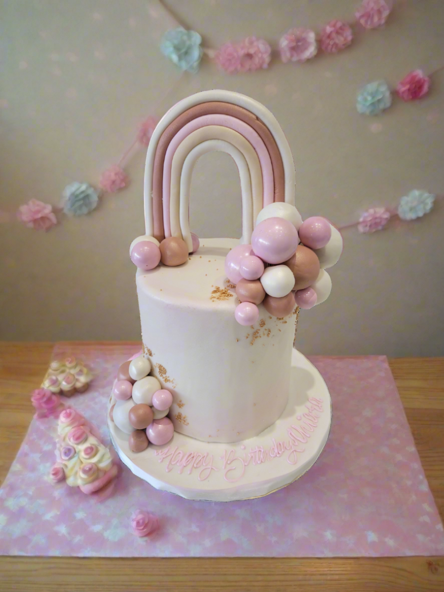 Pink Pastel Fondant Cake