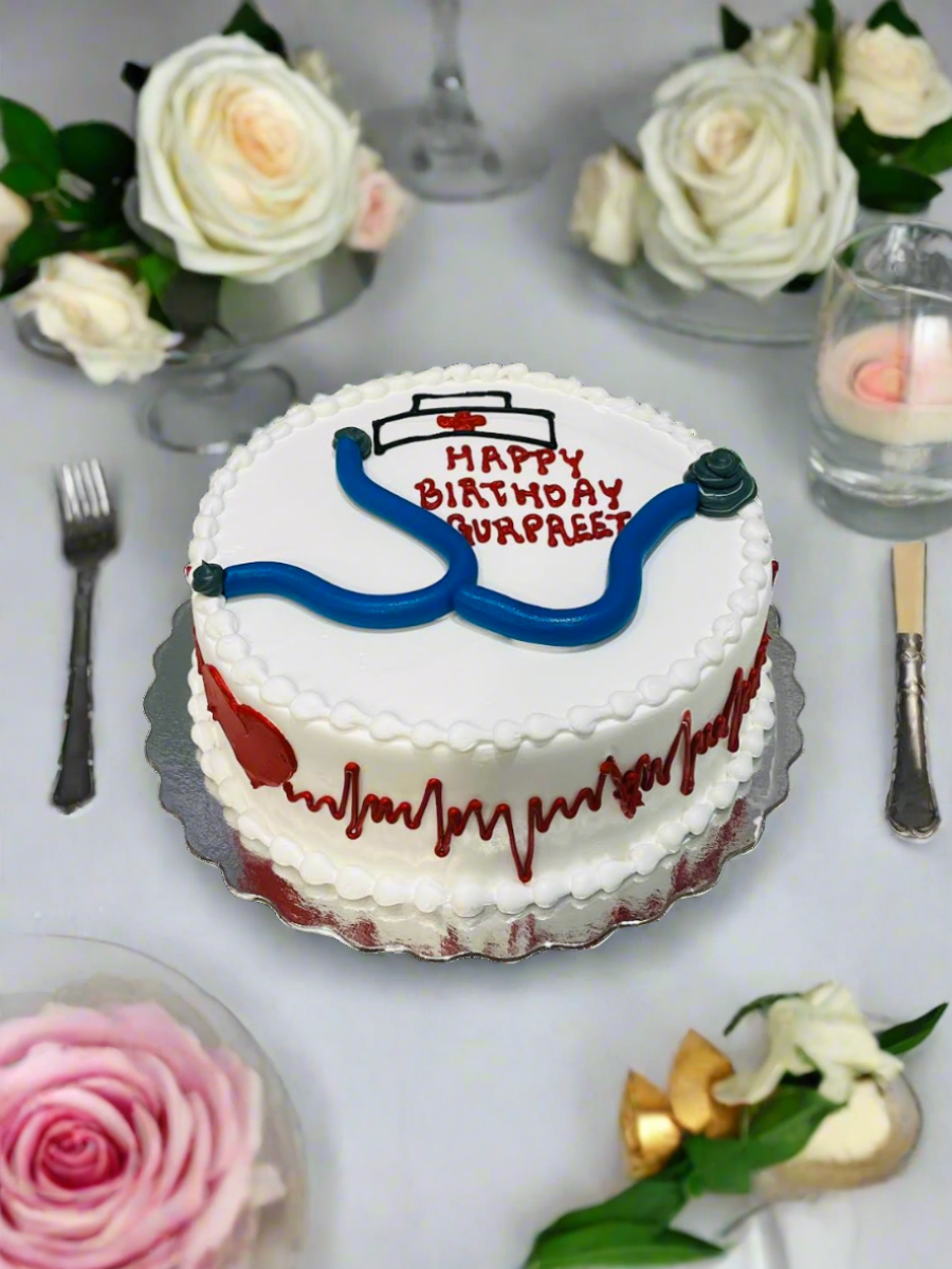 Stethoscope Birthday Cake
