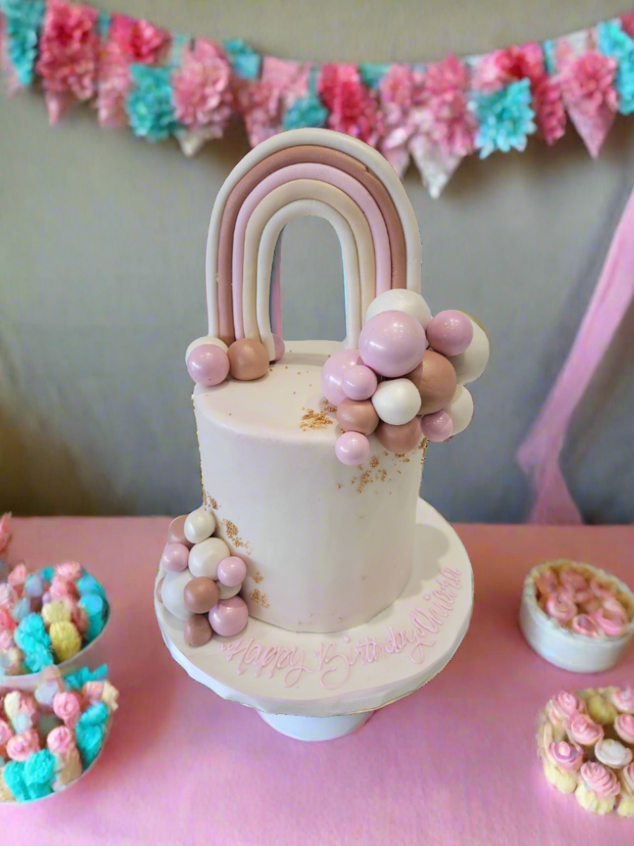 Pink Pastel Fondant Cake