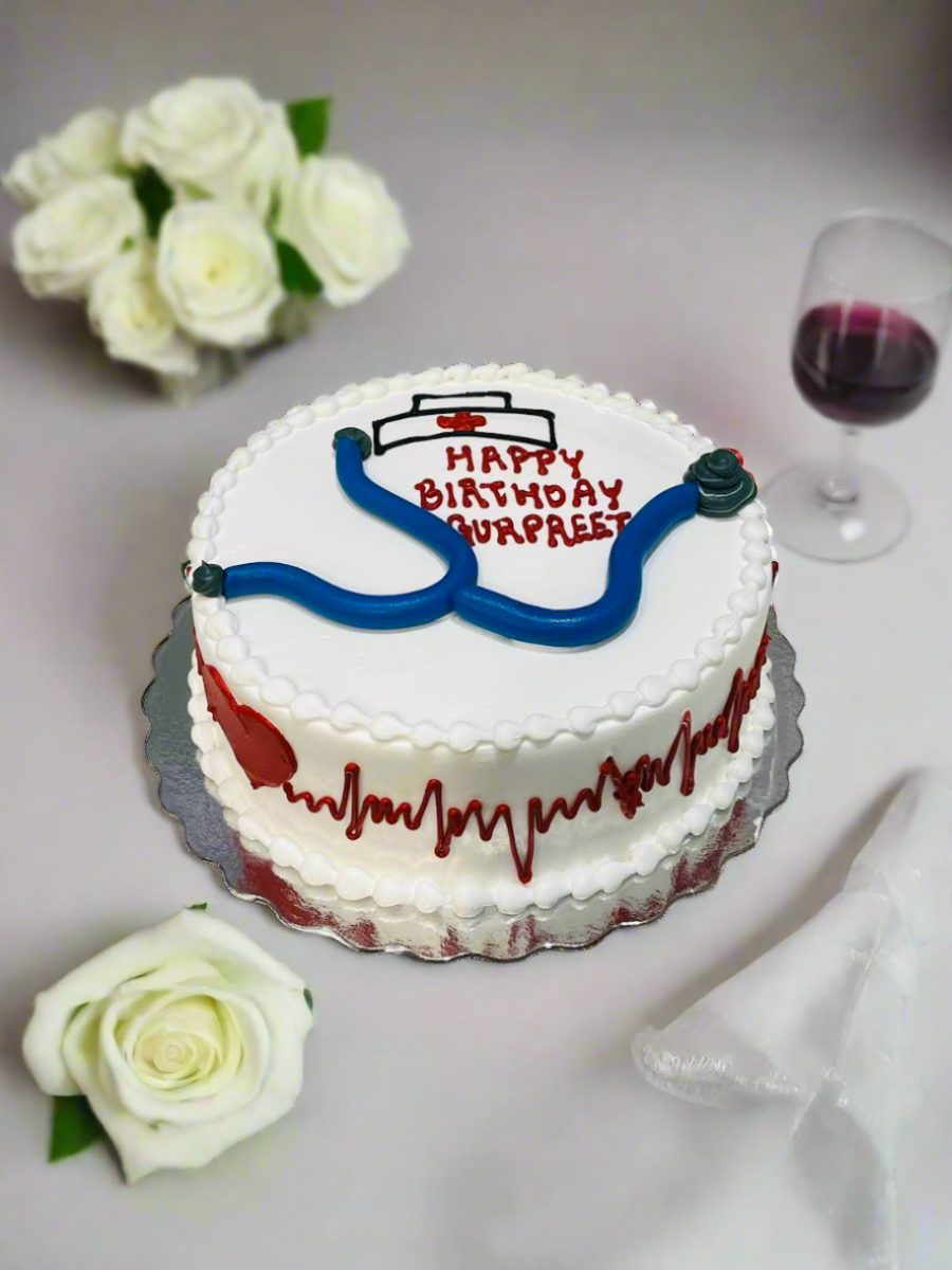 Stethoscope Birthday Cake
