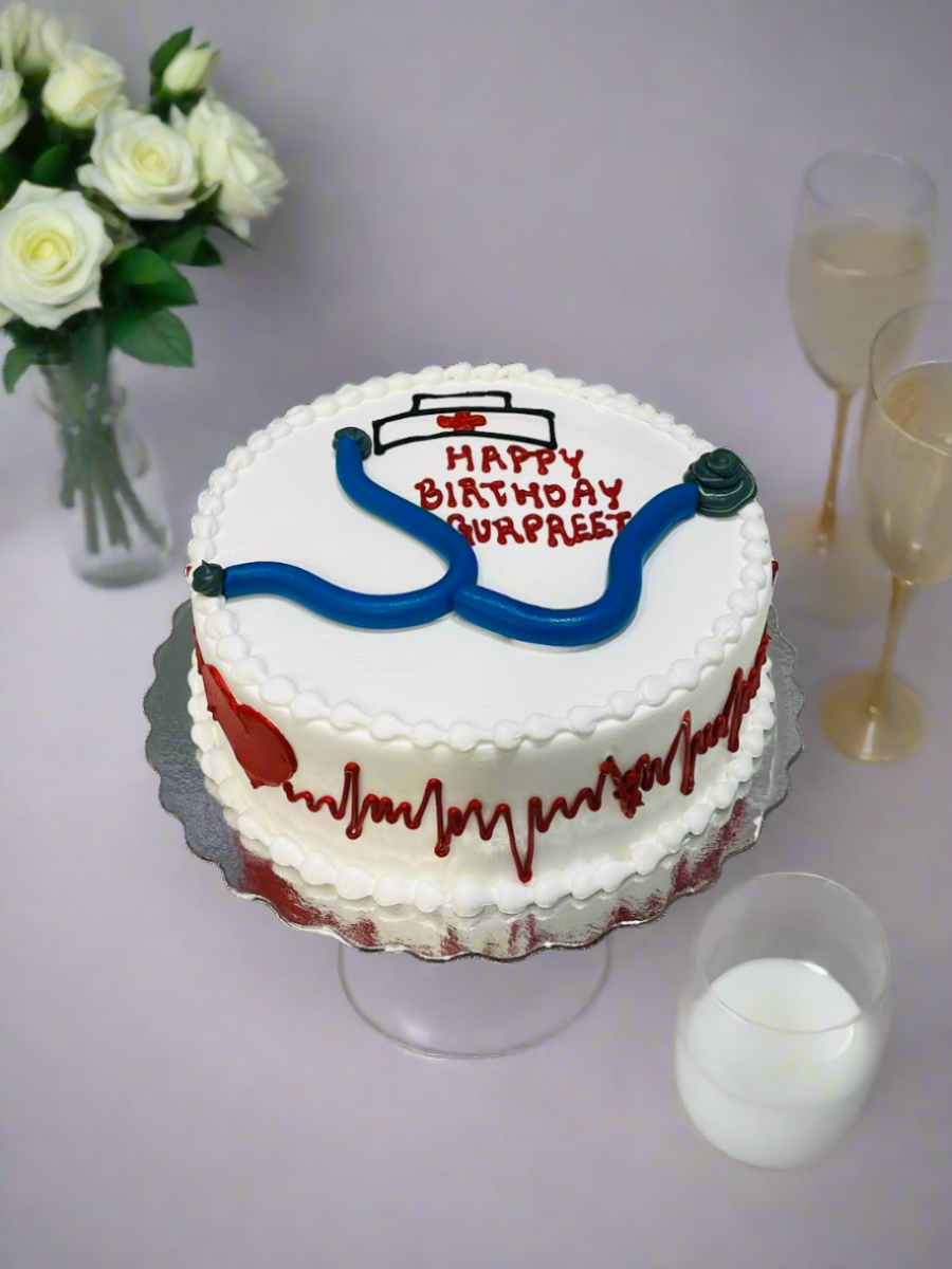 Stethoscope Birthday Cake