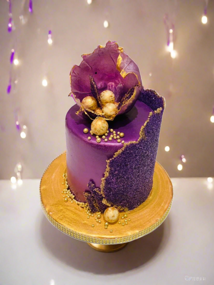 Purple Fondant Cake