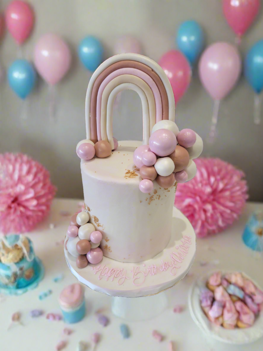 Pink Pastel Fondant Cake