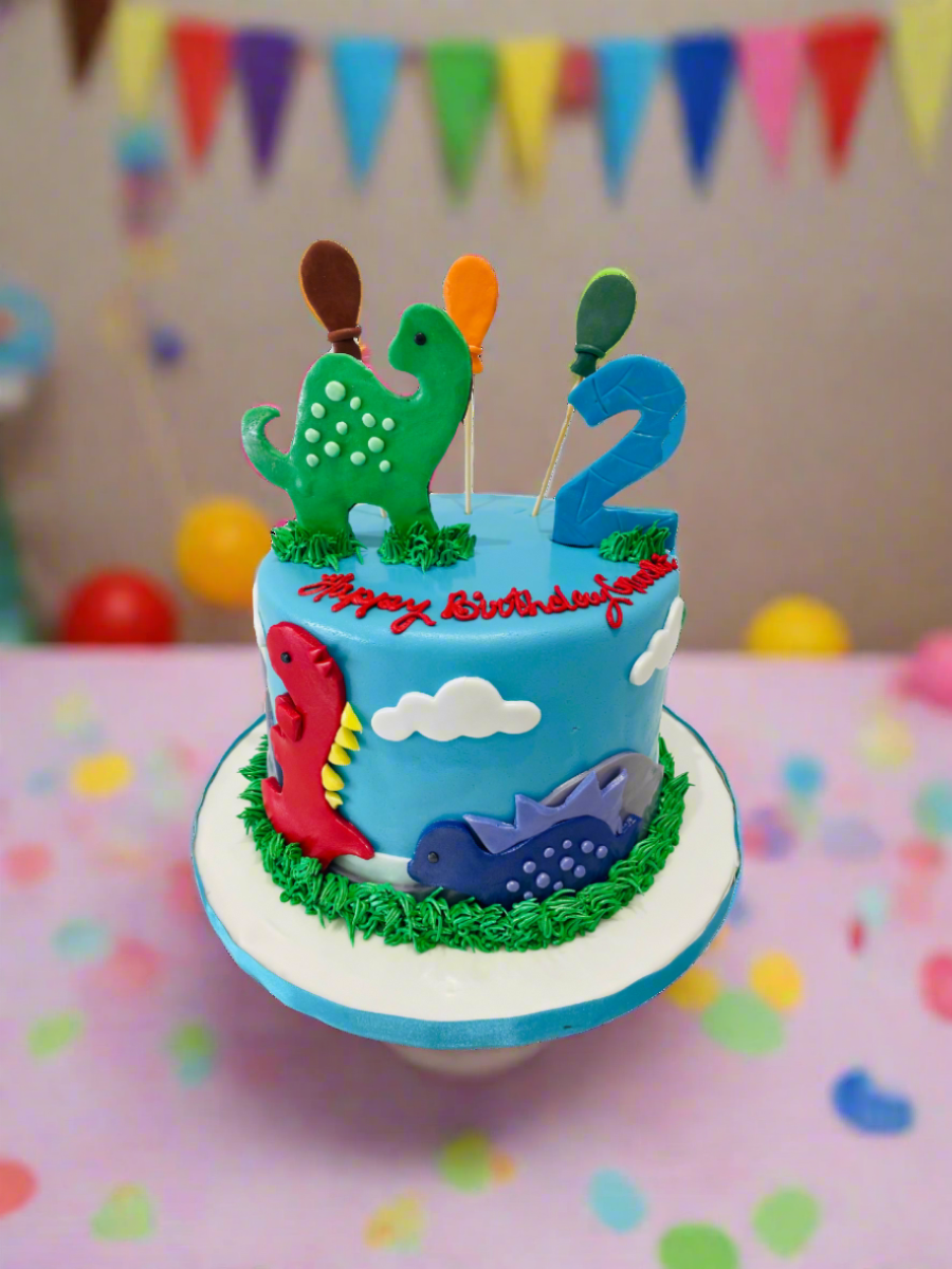 Damon Dinosaur Fondant Cake
