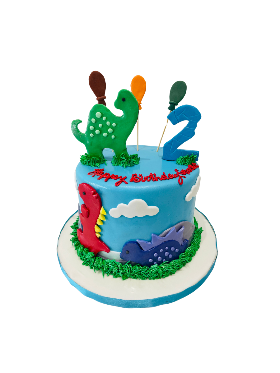 Damon Dinosaur Fondant Cake