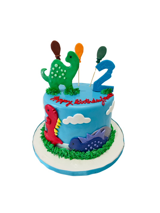 Damon Dinosaur Fondant Cake