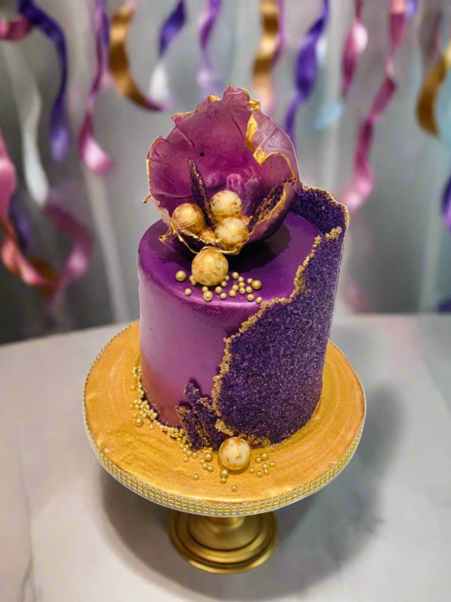 Purple Fondant Cake