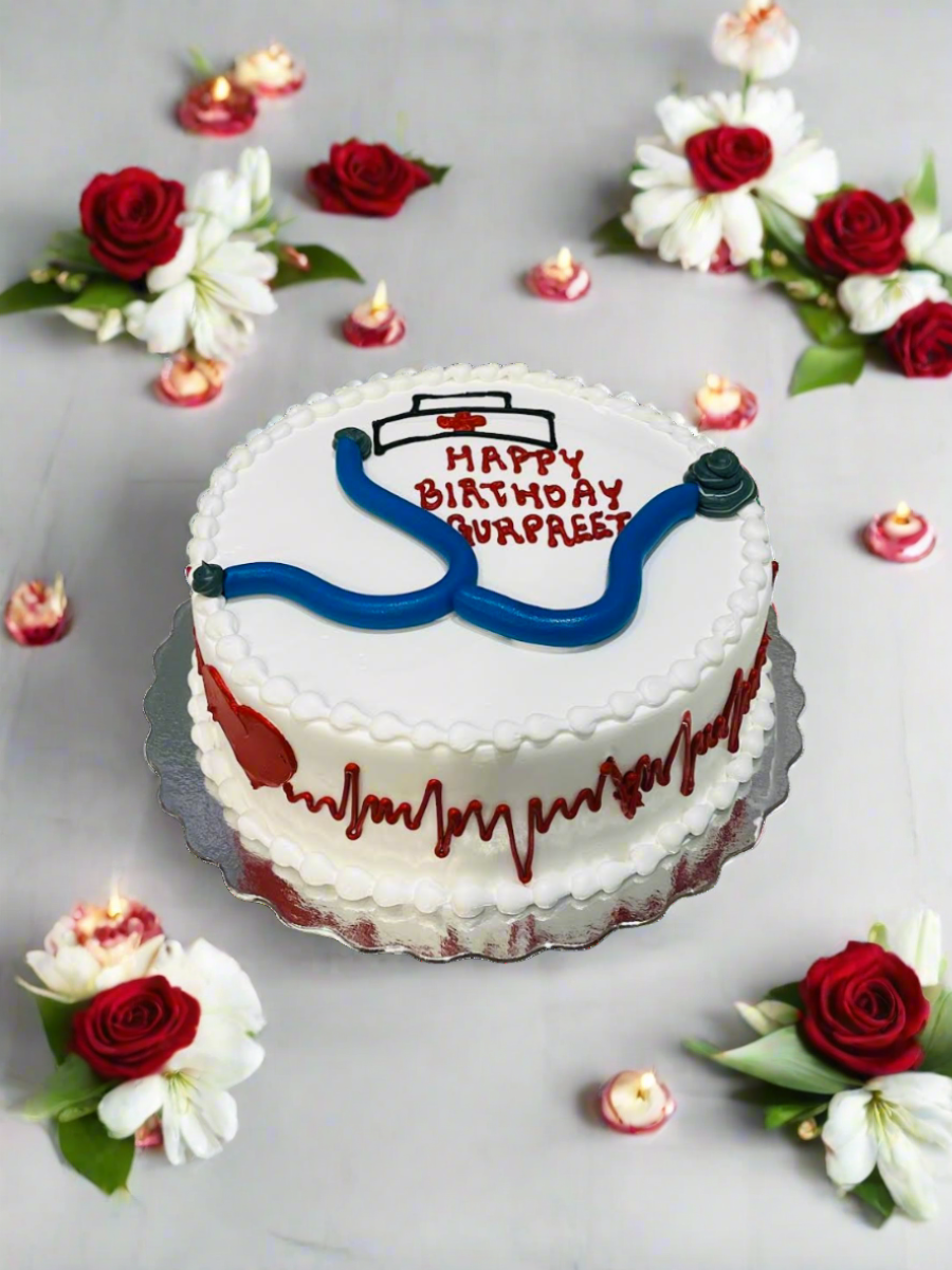 Stethoscope Birthday Cake