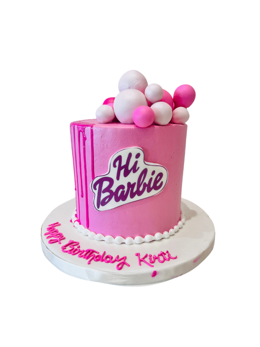 Kirti Pink Barbie Cream Cake
