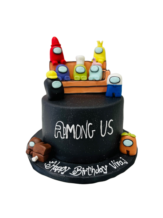 Among Us Fondant Cake