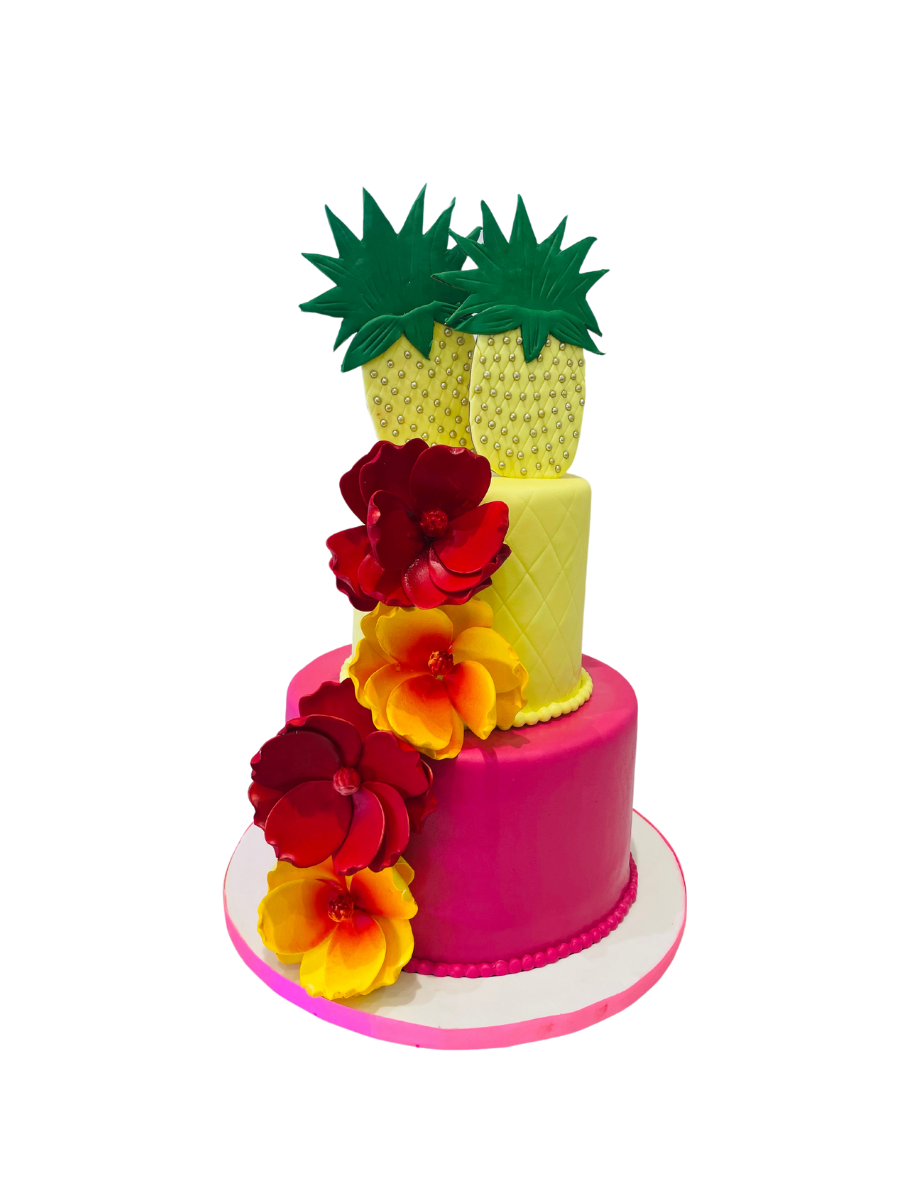 Stacy Pineapple Fondant Cake