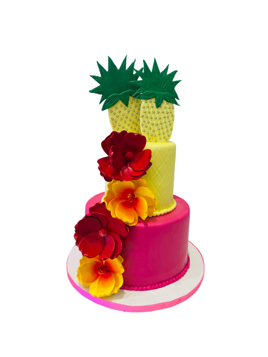 Stacy Pineapple Fondant Cake