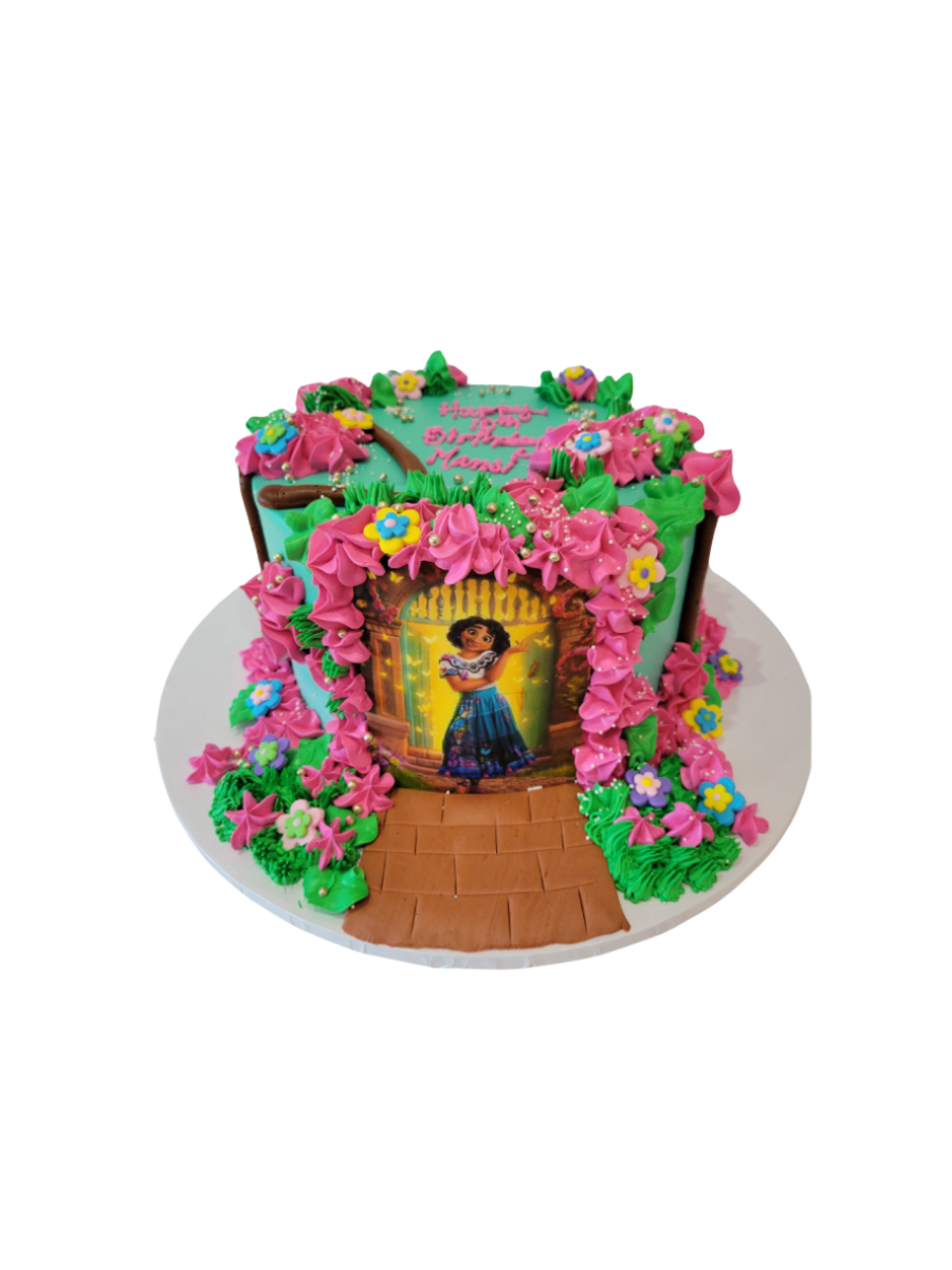 Encanto Theme Cream Cake