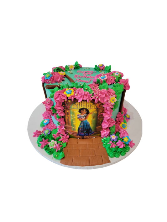 Encanto Theme Cream Cake
