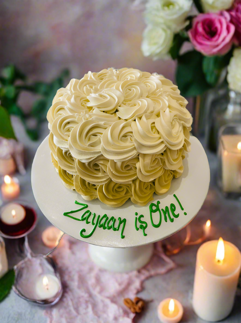Ivory Rosette Cake