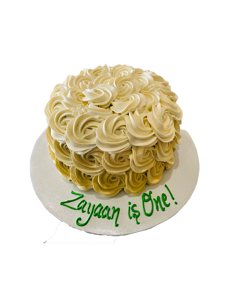 Ivory Rosette Cake